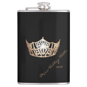 Miss America style Custom Signature Crown Flask