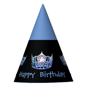 Miss America style Girls Crown Party Hat