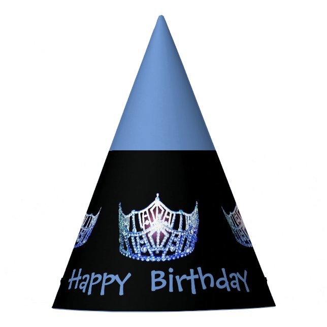 Miss America style Girls Crown Party Hat (Front)