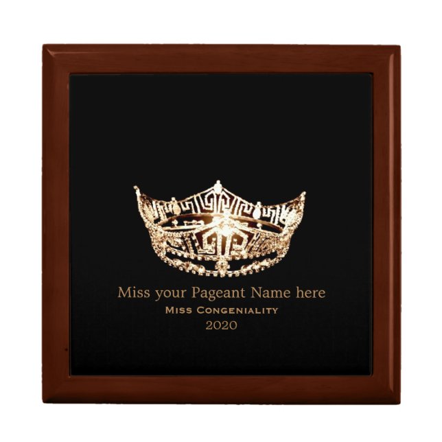 Miss America style Large Special Award Trinket Box (Front)
