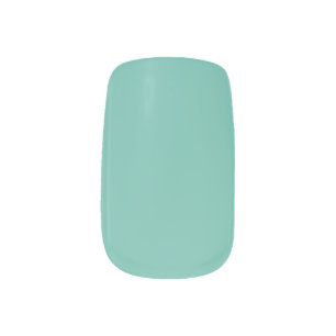 Miss America style Minx Nails Teal Nail Wraps
