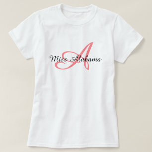 Miss America style Monogram Title Top