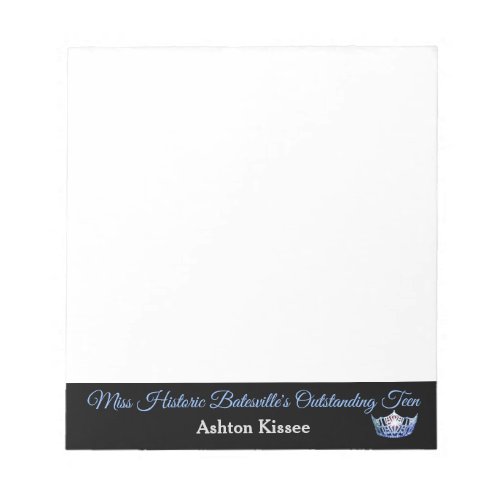 Miss America style Pageant Crown Autograph Pad