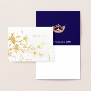 Miss America Style Pageant Crown Cherry Blossom Foil Card