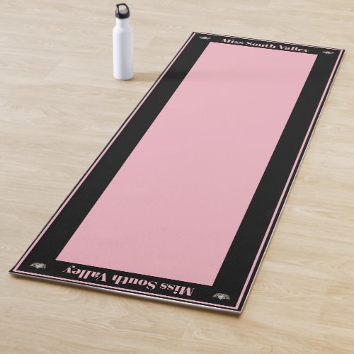Miss America style Pageant Crown Custom Yoga Mat
