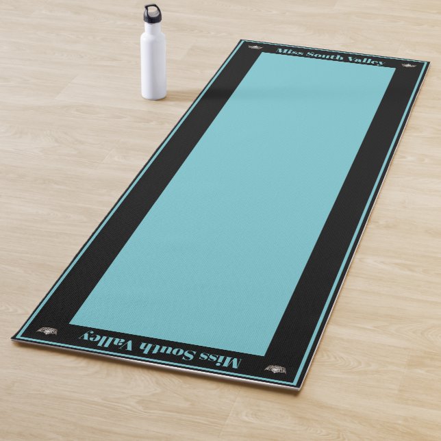 Miss America style Pageant Crown Custom Yoga Mat (In Situ)