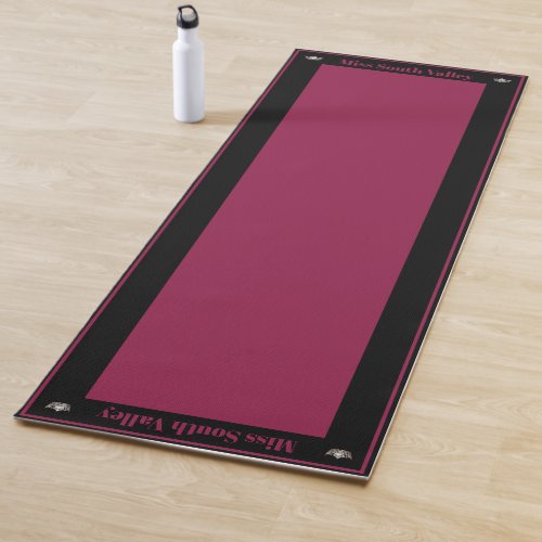 Miss America style Pageant Crown Custom Yoga Mat
