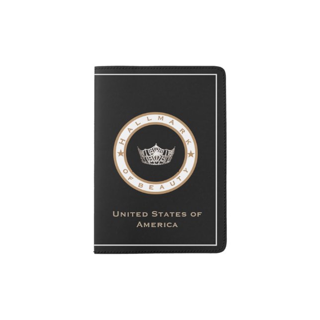 Miss America style Pageant Custom Passport Holder (Front)