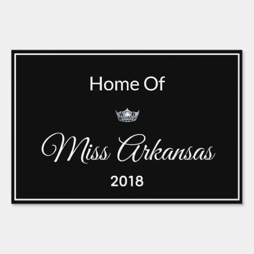 Miss America style Pageant Home Of Yard Sign_Large Sign