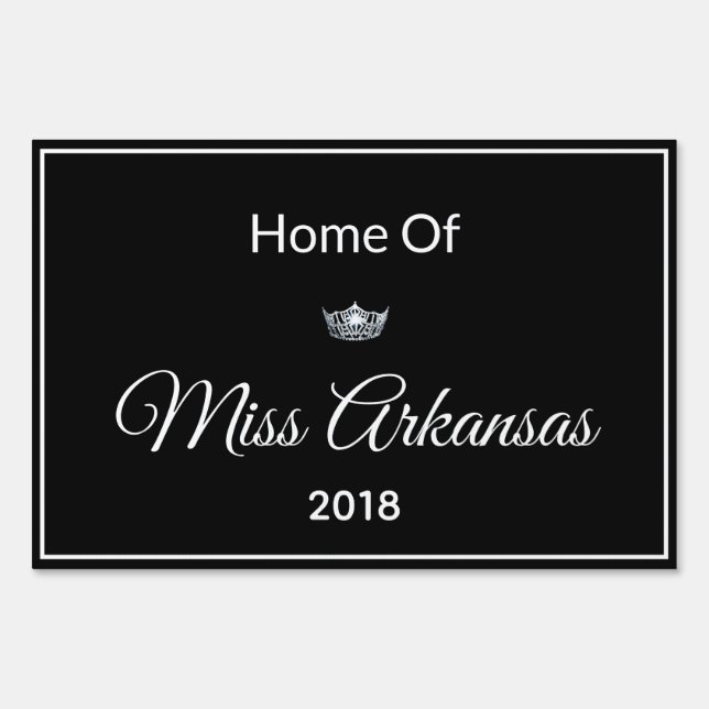 Miss America style Pageant Home Of Yard Sign-Large Sign (Front)