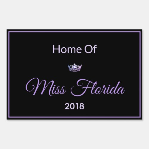 Miss America style Pageant Home Of Yard Sign_Large Sign