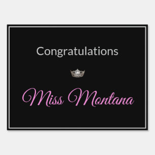 Miss America style Pageant Home Of Yard Sign-Med Sign
