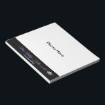 Miss America style Pageant Photo Autograph Pad<br><div class="desc">This is a small sized autograph pad is perfect to use at all your autograph signing appearances. Shown with a black accent strip with a photo print of a gleaming pageant star crown image and a space for your own photo. Customize this pad with your photo, title, font choices and...</div>