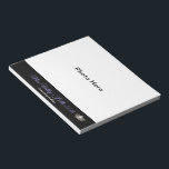 Miss America style Pageant Photo Autograph Pad<br><div class="desc">This is a small sized autograph pad is perfect to use at all your autograph signing appearances. Shown with a black accent strip with a photo print of a gleaming pageant star crown image and a space for your own photo. Customize this pad with your photo, title, font choices and...</div>