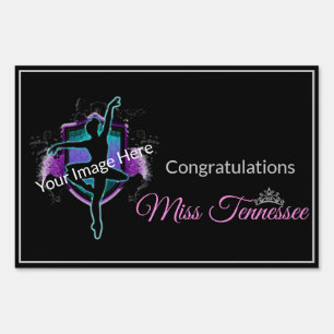 Miss America style Pageant Photo Yard Sign-Large Sign