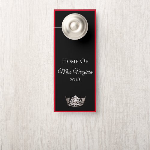 Miss America style Pageant SLVR Crown Door Hanger