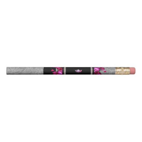 Miss America style Pink Crown Roses Pencil