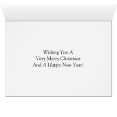Miss America style Santa Hat Crown Christmas Card (Inside Horizontal (Bottom))