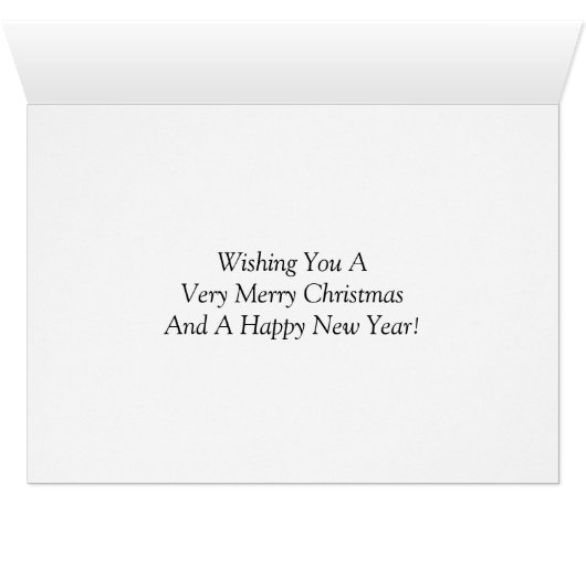 Miss America style Santa Hat Crown Christmas Card (Inside Horizontal (Bottom))