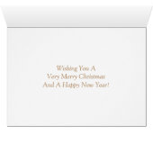 Miss America style Santa Hat Crown Christmas Card (Inside Horizontal (Bottom))