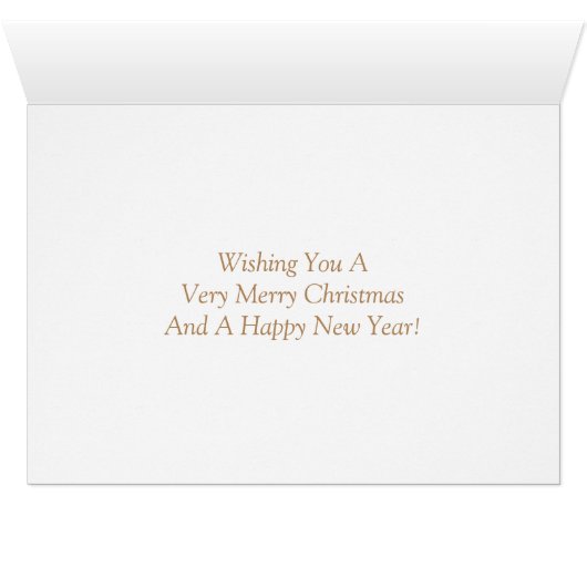 Miss America style Santa Hat Crown Christmas Card (Inside Horizontal (Bottom))