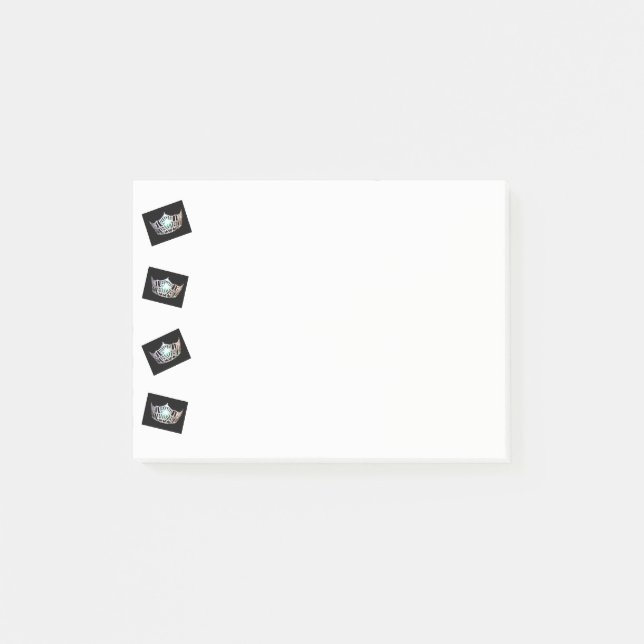 Miss America Tilted Silver Crown Post-it-Notes Post-it Notes (Front)