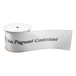 Miss America-type Black Crown Satin Ribbon