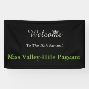 Miss America type Custom Banner