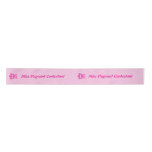 Miss America-type Pink Crown Satin Ribbon
