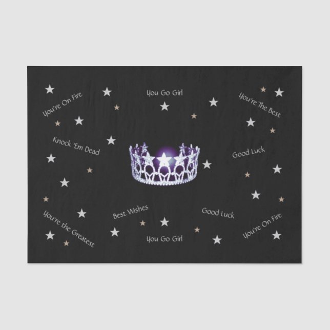 Miss America USA Best Wishes Tissue Paper (Front)