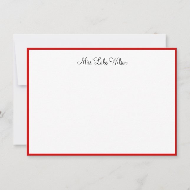 Miss America USA Pageant Custom Note Card (Front)