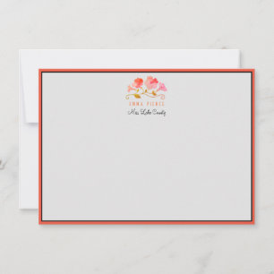 Miss America USA Pageant Custom Note Card-Orange
