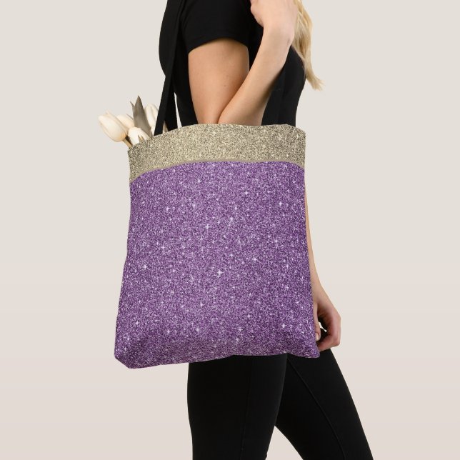 Miss America USA Pageant Faux Glitter Tote Bag (Close Up)
