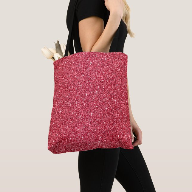 Miss America USA Pageant Faux Glitter Tote Bag (Close Up)