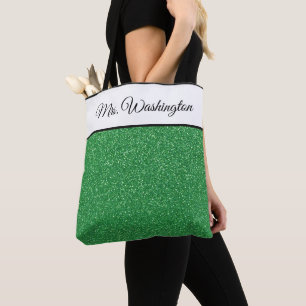 Miss America USA Pageant Faux Glitter Tote Bag