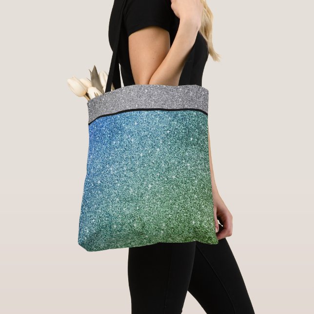 Miss America USA Pageant Faux Glitter Tote Bag (Close Up)