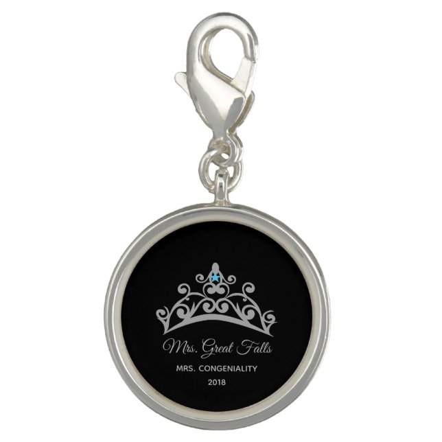 Miss  America USA Rodeo Silver Crown SP Charm-Name Charm (Front)