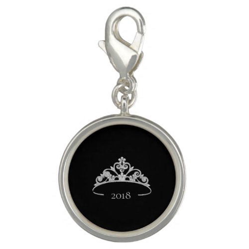 Miss America USA Rodeo Silver Tiara SP Charm_Date Charm
