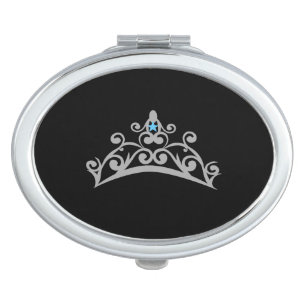 Miss America USA Silver Crown Compact Mirror