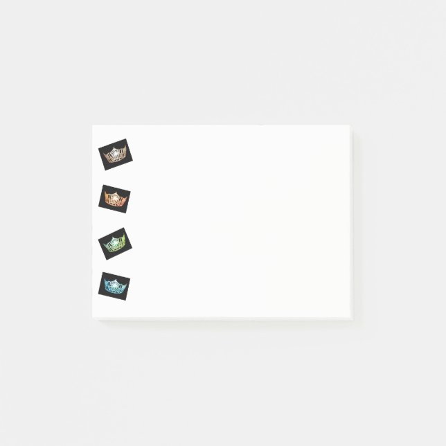 Miss America Whimsical Crowns Post-it-Notes Post-it Notes (Front)