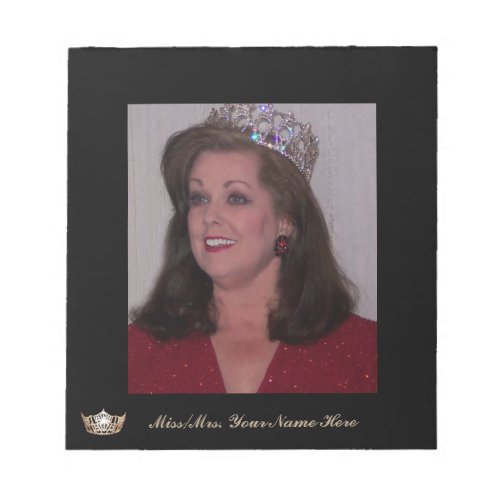 Miss American Style Crown Custom Autograph Pad