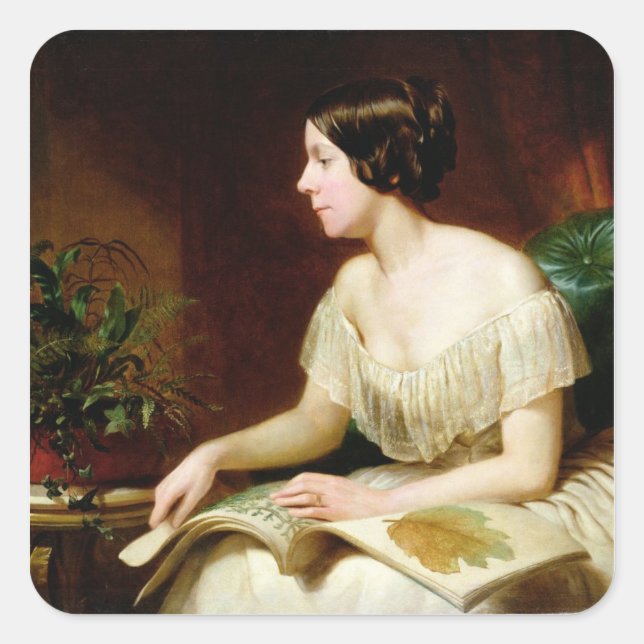 Miss Anne Pratt, the famous botanist Square Sticker (Front)