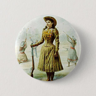 Miss Annie Oakley Pinback Button