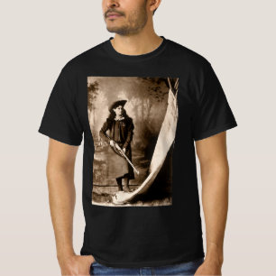 Miss Annie Oakley with Gun, Vintage Photo Portrait T-Shirt
