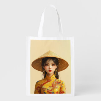 Miss Aodai Grocery Bag