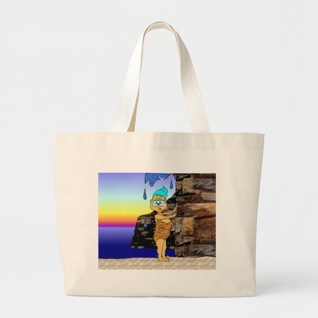 Miss  April Large Tote Bag (Front)