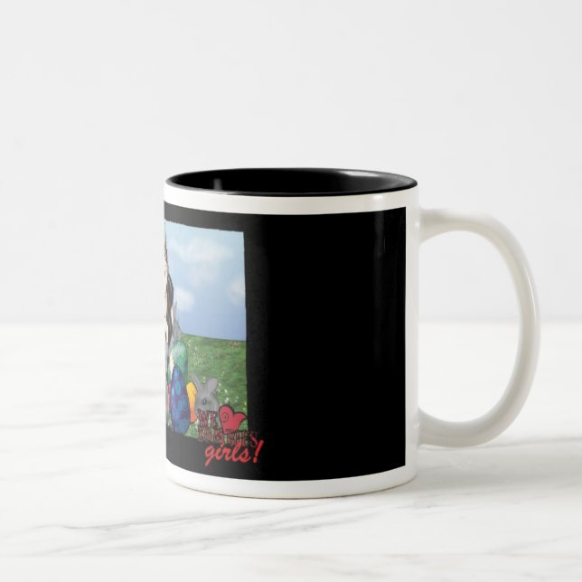 miss april Two-Tone coffee mug (Right)