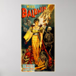 Miss Baldwin Vintage Magic Poster at Zazzle