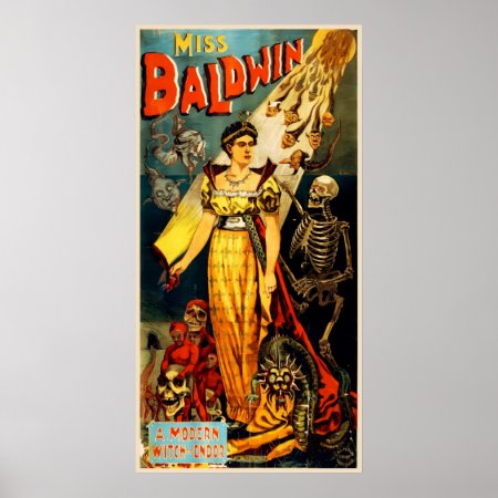 Miss Baldwin Vintage Magic Poster