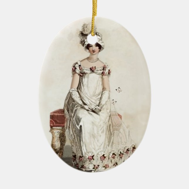 “Miss Bennet” Ceramic Ornament (Front)
